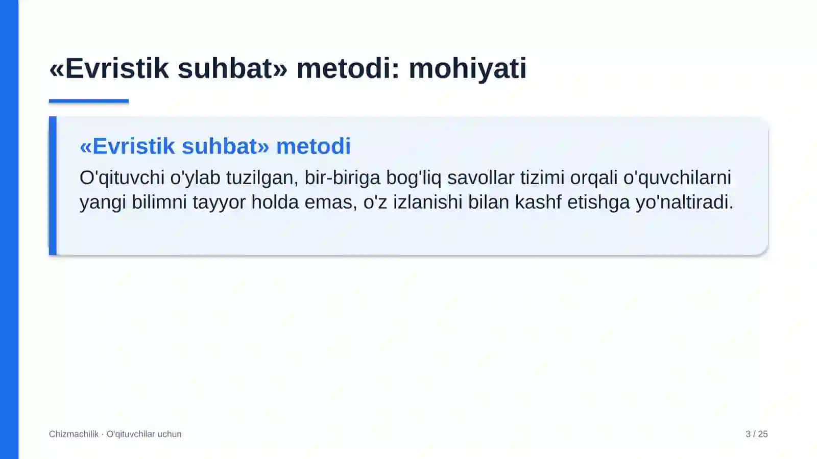 chizmachilik darslarida evristik suhbat metodidan foydalanish 5971 3