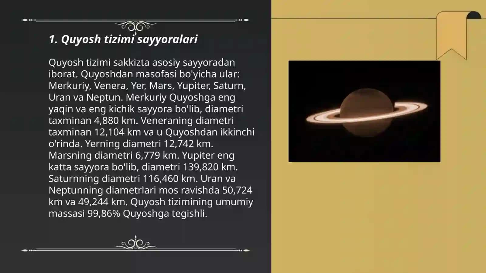 Quyosh tizimi sayyoralari 3