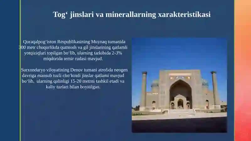 Viloyatning Geologik Sharoitlarini Oʻrganish 3
