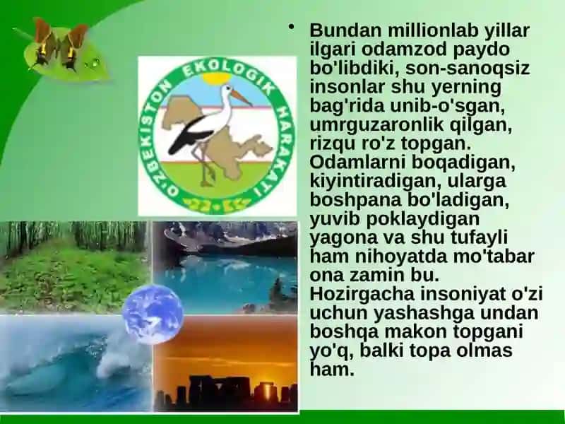 EKOLOGIK MADANIYAT 3