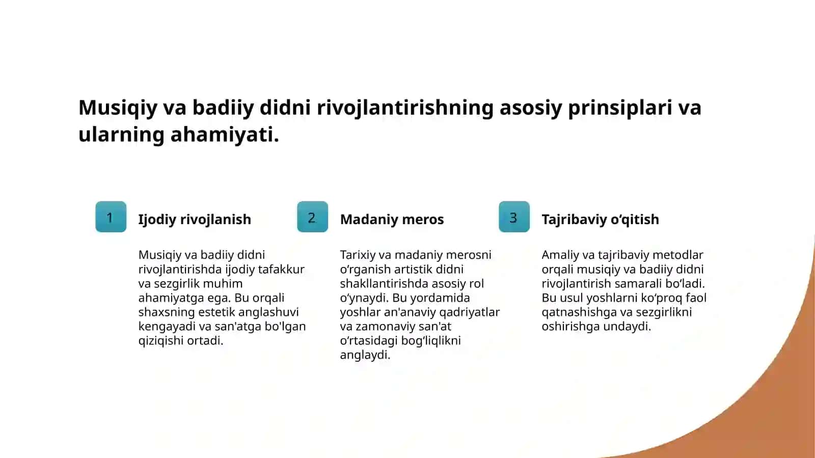 Musiqaviybadiiy didnirivojlantirishmalakalari 3