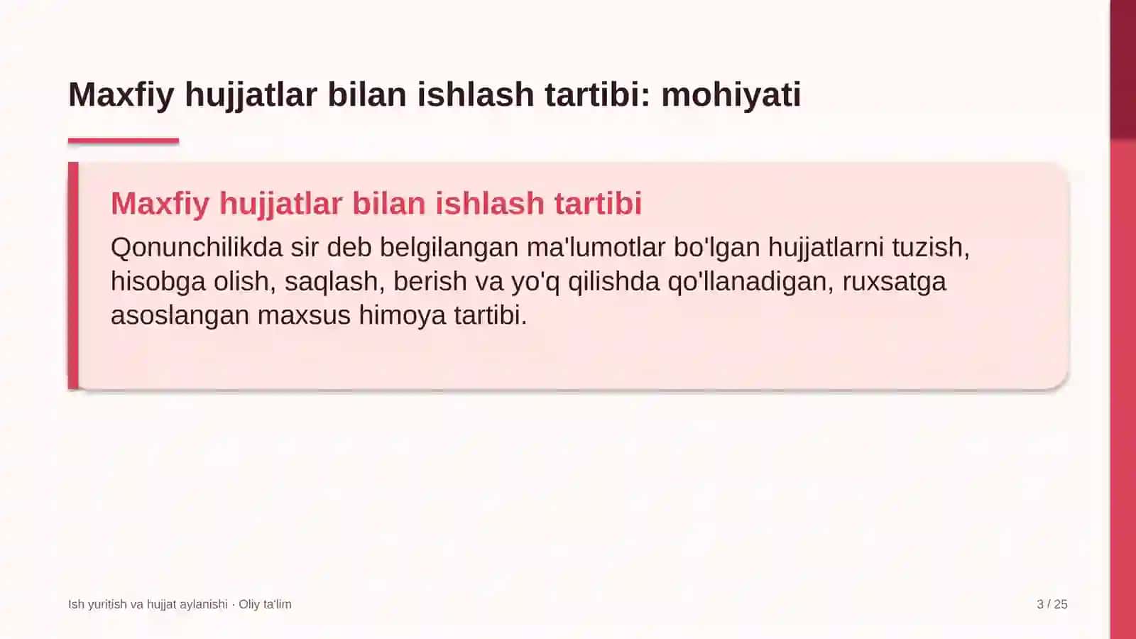 Aviakompaniyalarda maxfiy hujjatlar bilan ishlash tartibi 3