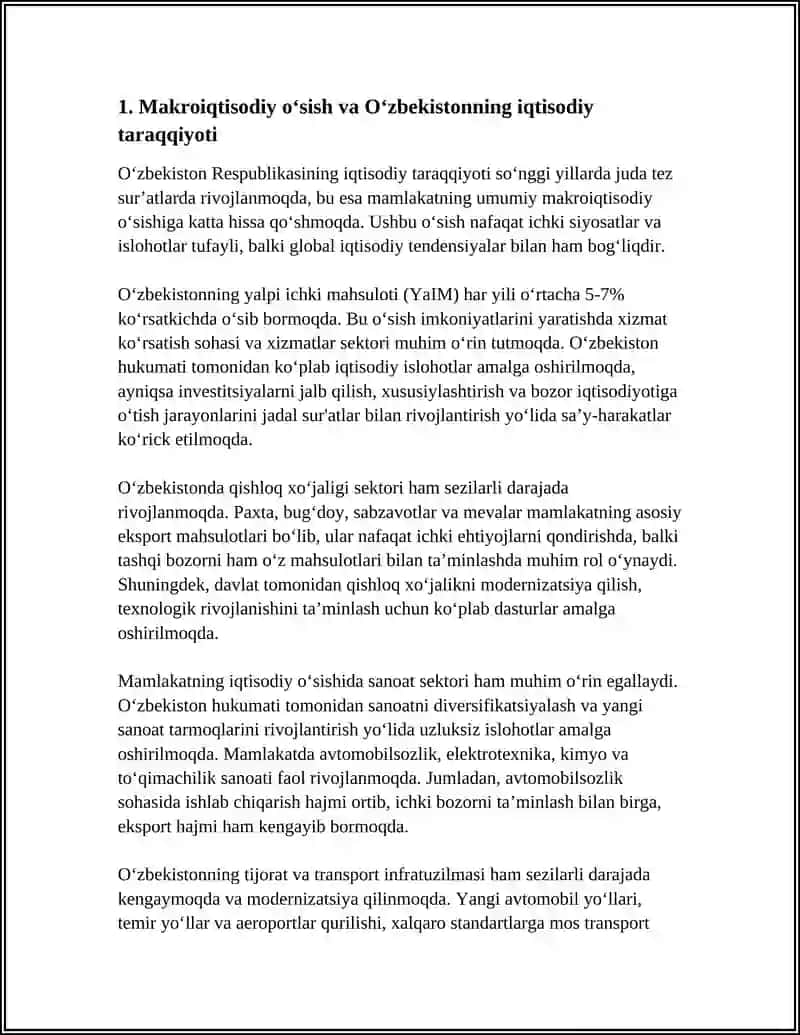 O'ZBEKISTONNING IQTISODIY TARAQQIYOTI 3