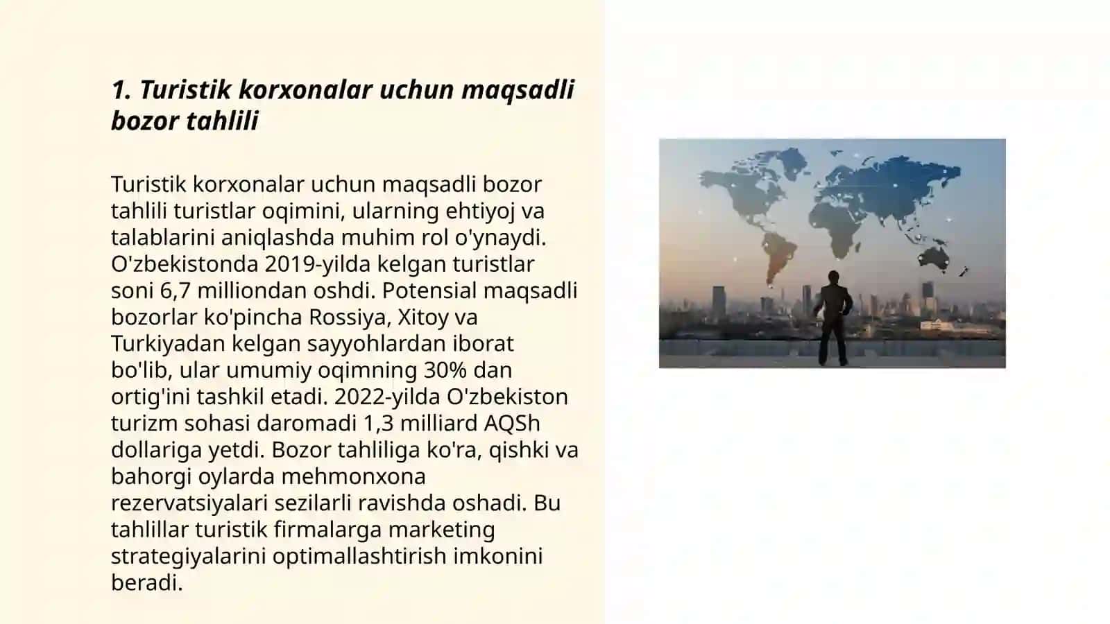 Turistik korxonaga oid marketing tadqiqotlari 3