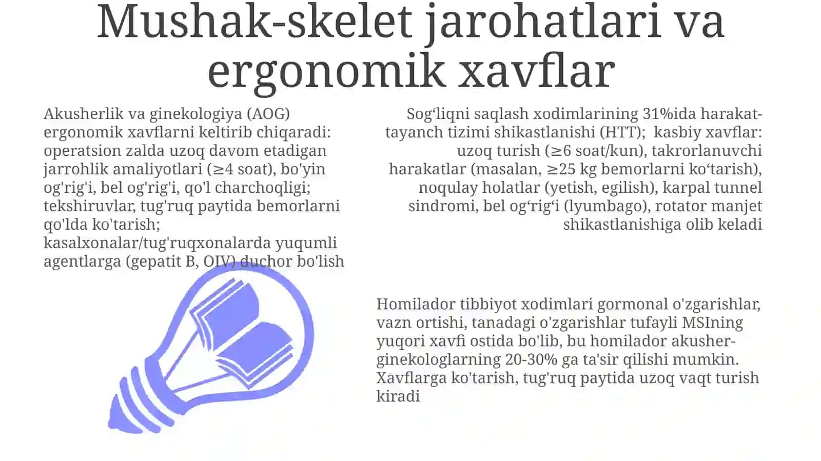 Biologik xavflar va infektsiya nazorati 3