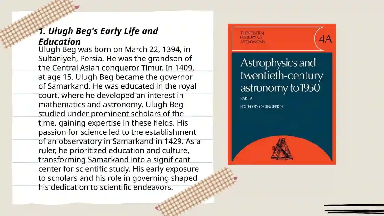 Ulugh Begning Astronomiya va Fanuga Ko'rsatmalar 3