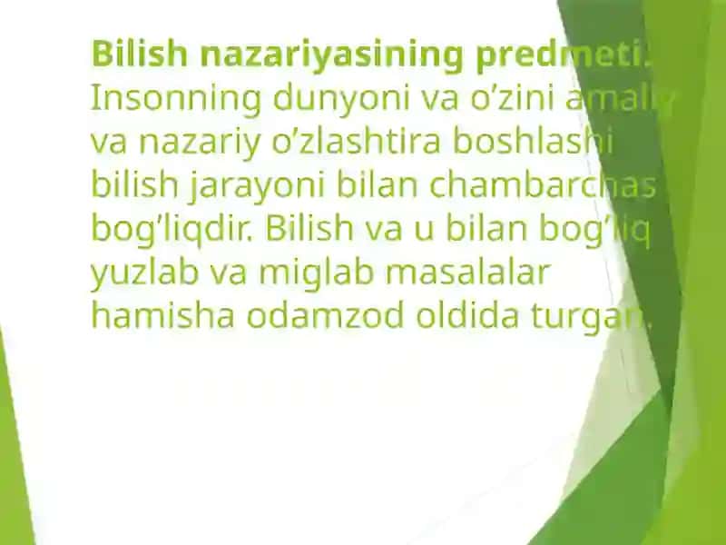 Bilish falsafasi 3