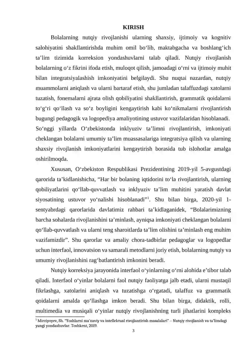 Nutqiy muammolarni korreksiya qilish ishlari 3