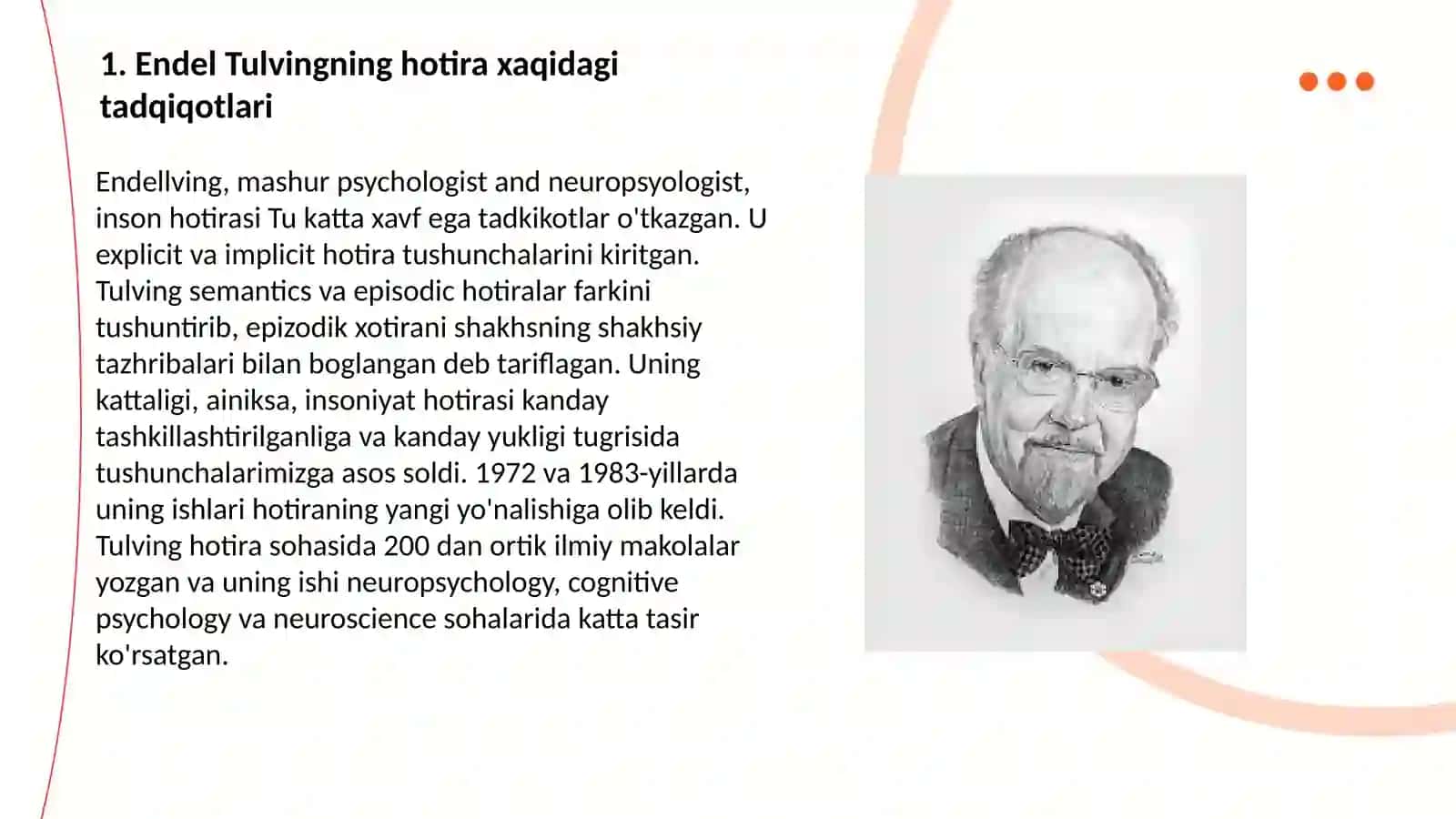 Endel  Tulvingning  xotira  haqidagi  tadqiqotlari 3