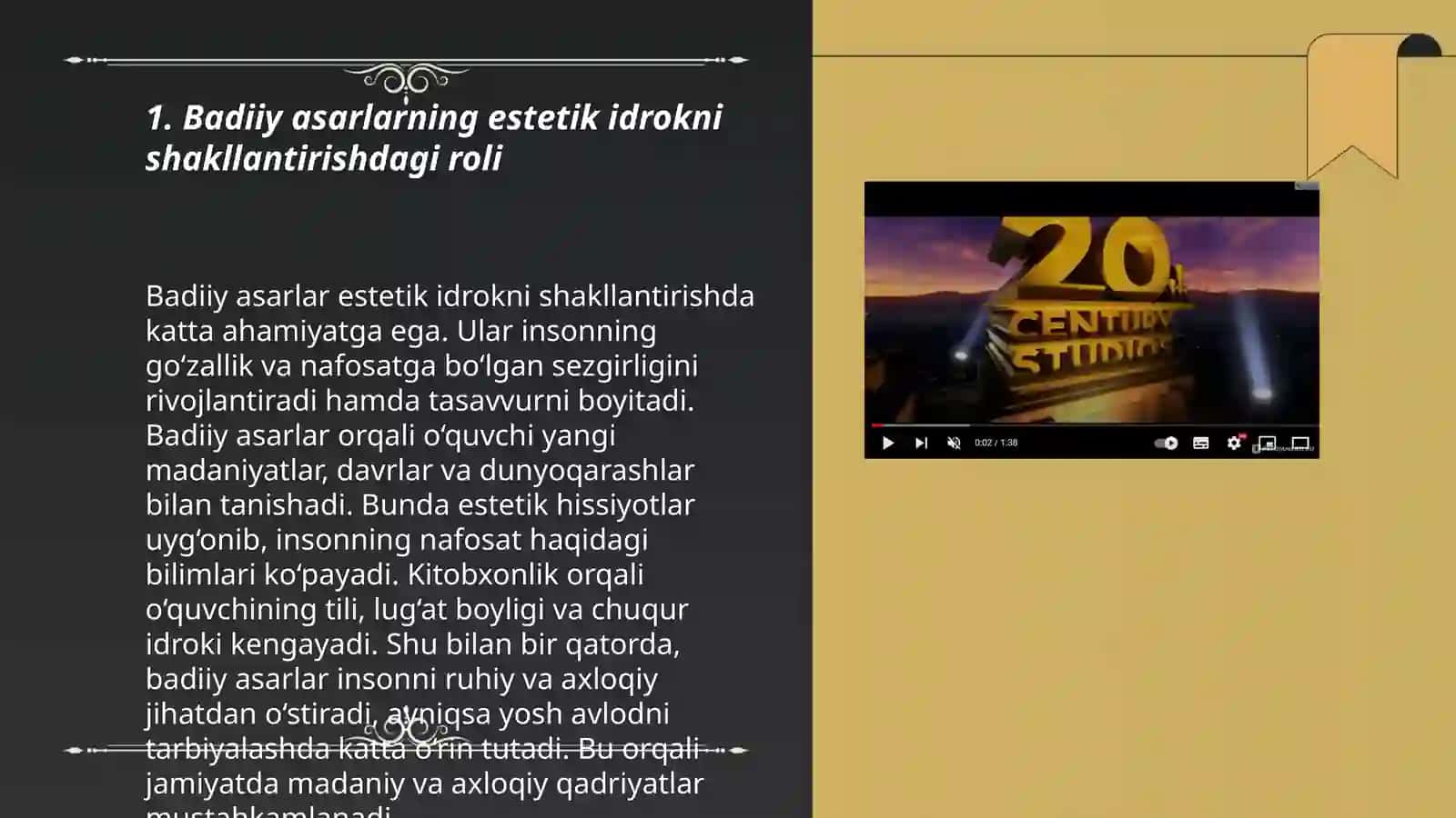 Badiiy asarlarning estetik idrokni shakllantirishdagi roli 3