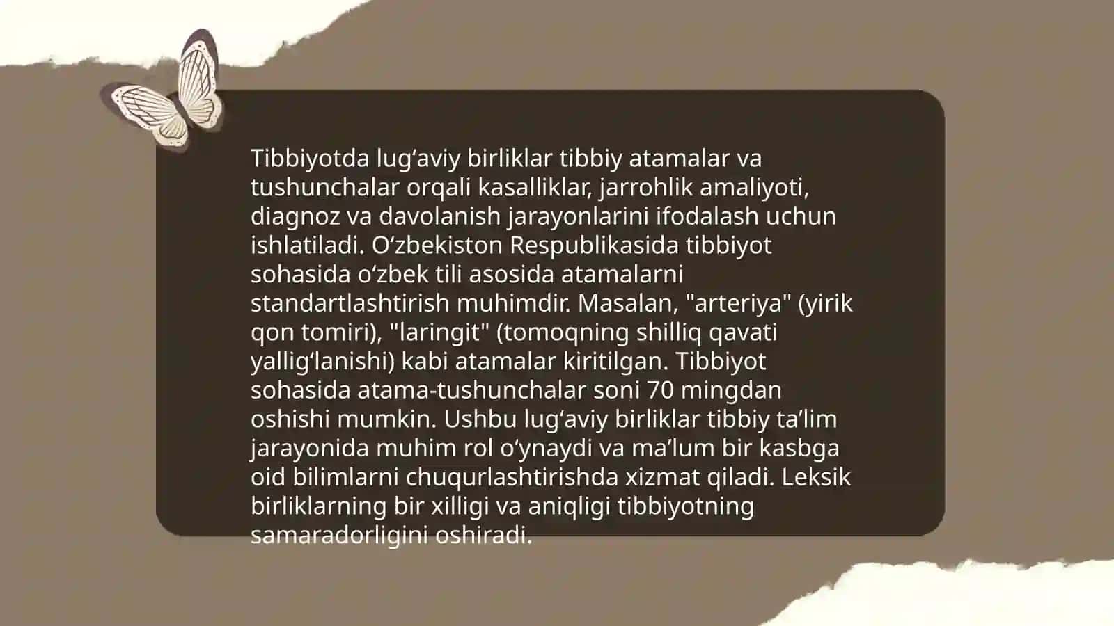 Tibbiyotda lug'aviy birliklar 3