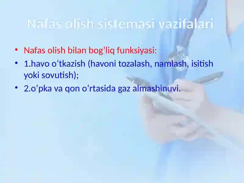 NAFAS TIZIMI 3