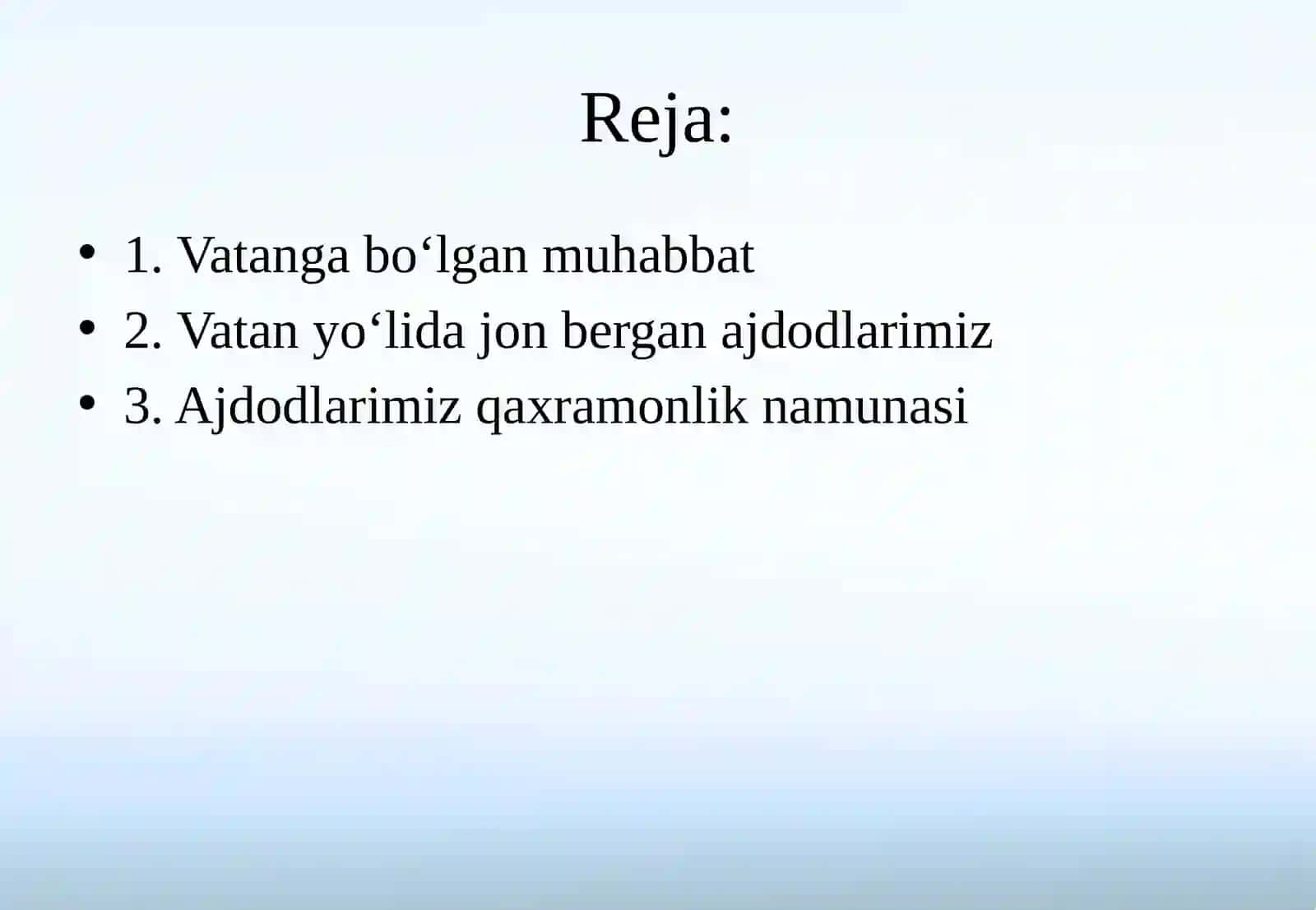 Muzrabottumani58-umumta’limmaktabi8-Asinfo‘quvchisiAbduraxmatovaGo‘zalningTarbiyafanidantayyorlaganLOYIHA ISHI 3
