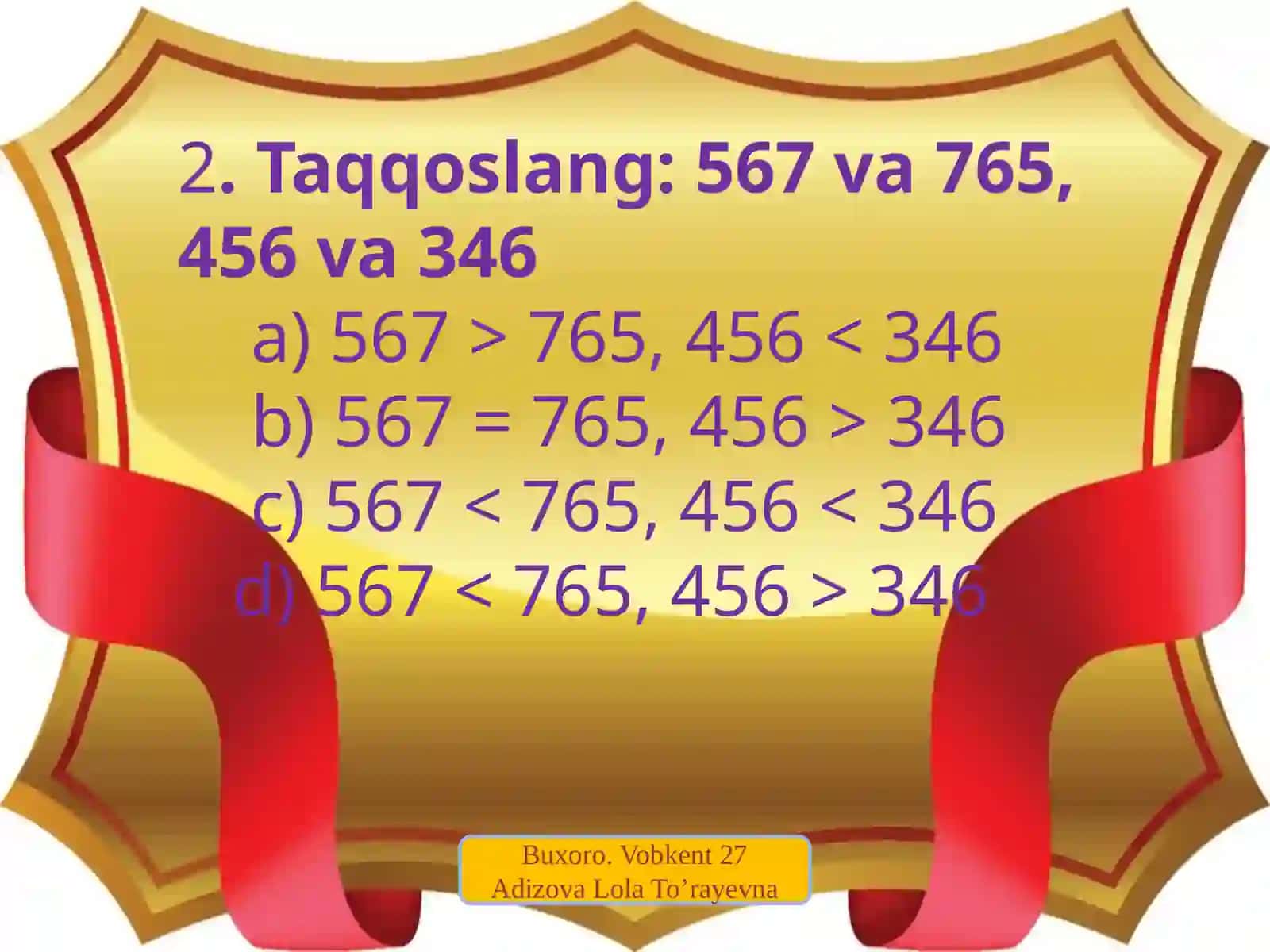 Tarkibli masalalar 3