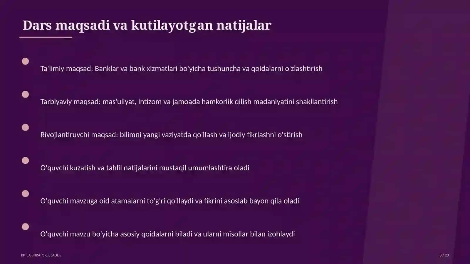 Banklar va bank xizmatlari (10-sinf) 3