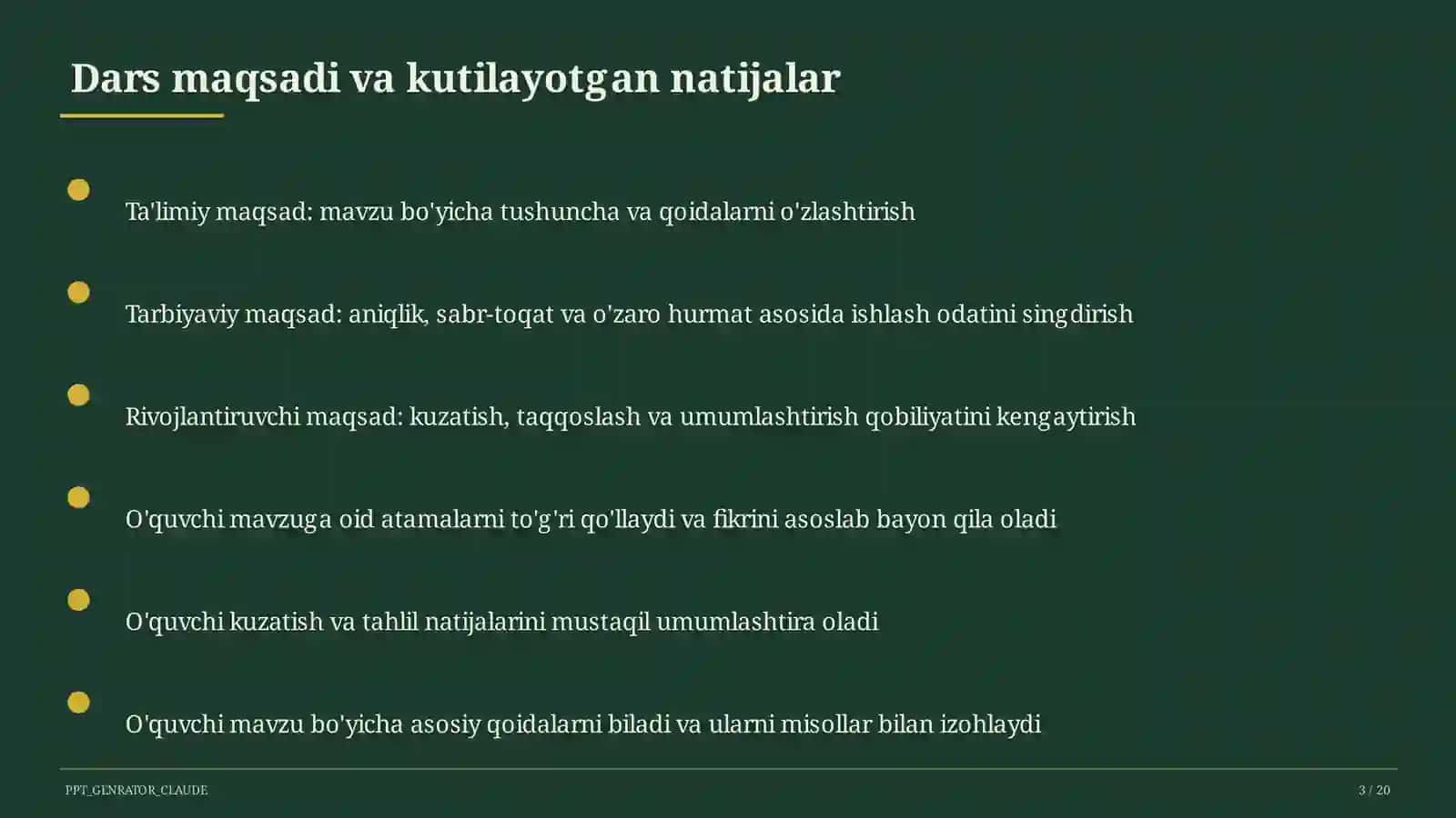 Rus tilida bir bosh bo'lakli gaplar (8-sinf) 3