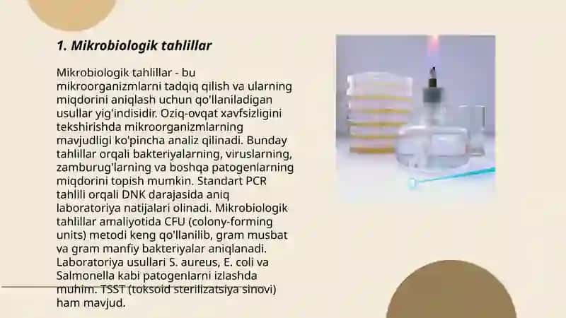 Mikrobiologik tahlillar 3