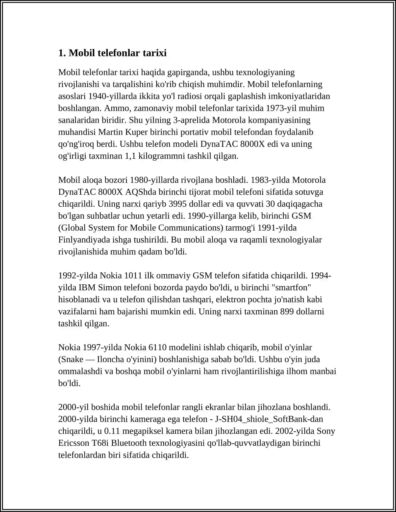 MOBIL TELEFON 3