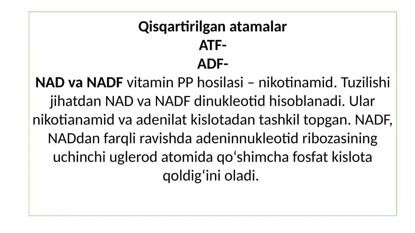 Biologik oksidlanish 3