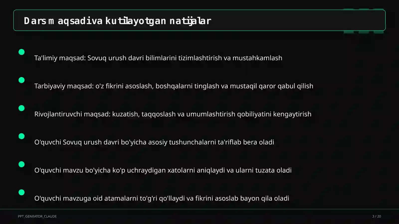 Sovuq urush davri (10-sinf) 3