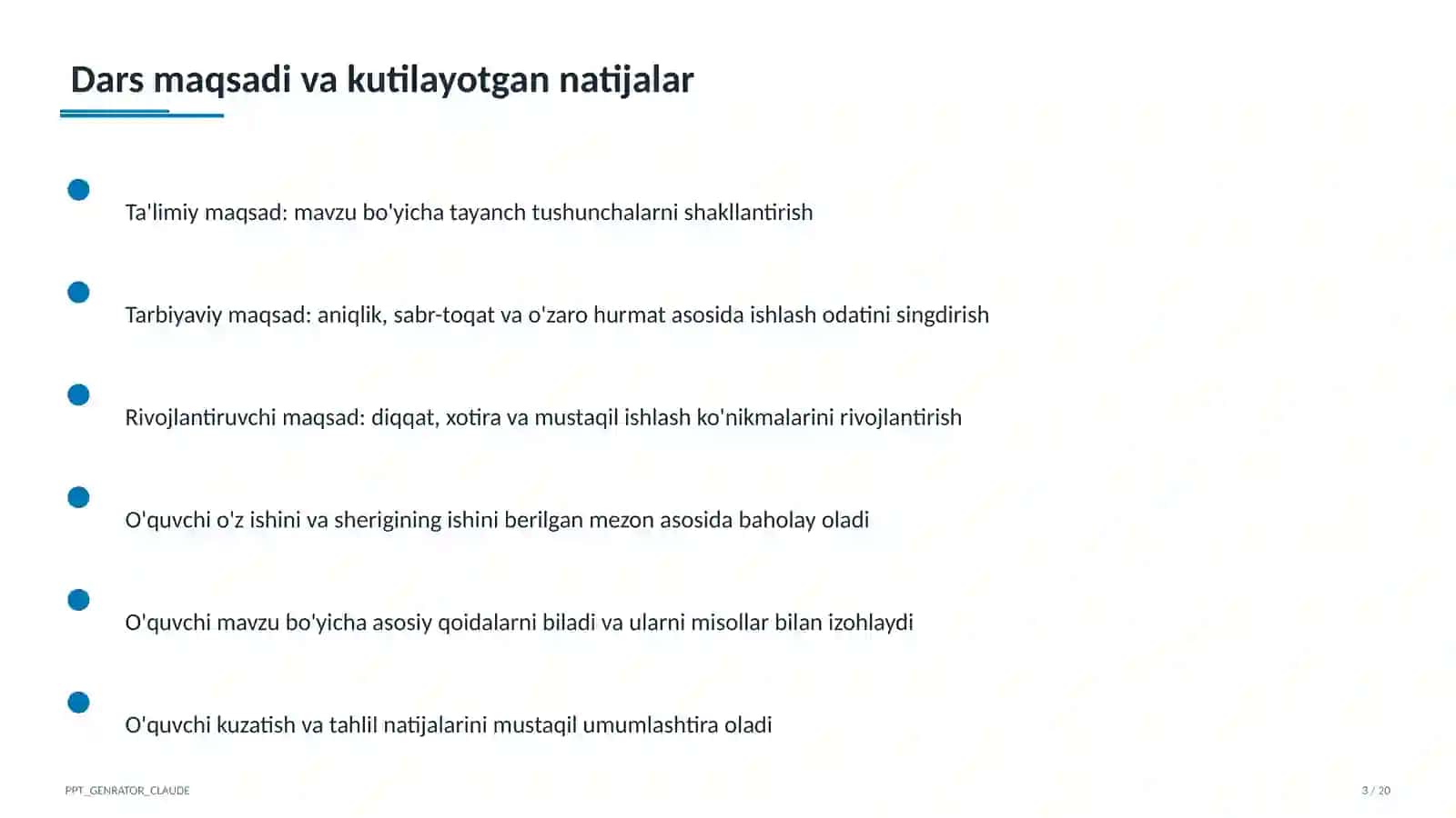 Kasbiy sertifikatlash darsi 3