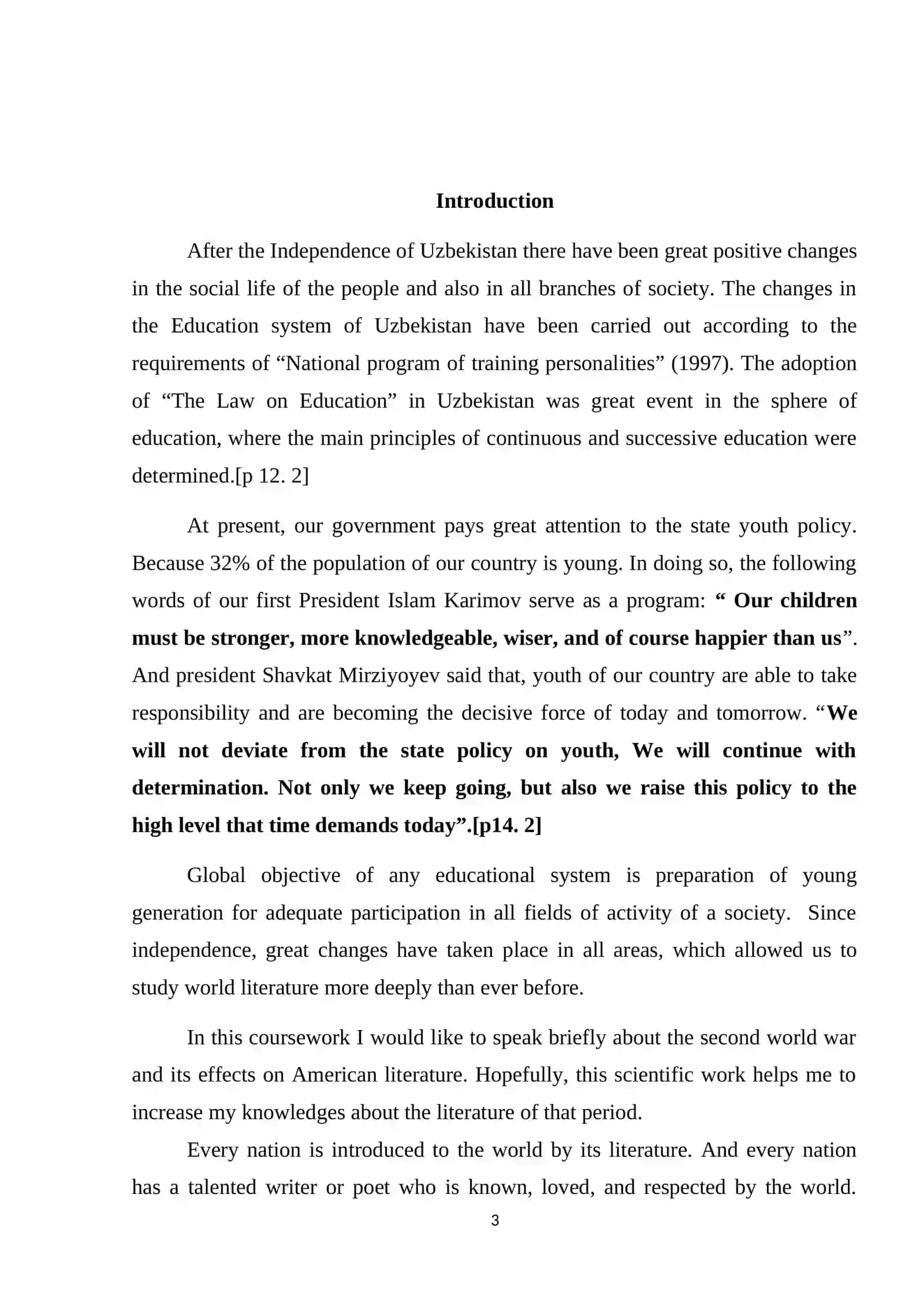 THE SECOND WORLD WAR IN AMERICAN LITERATURE 3