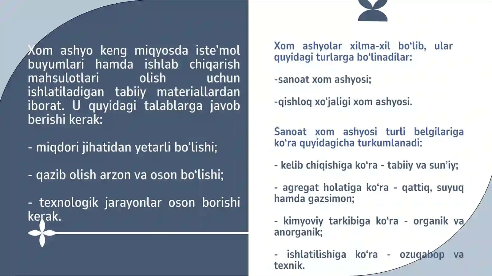 SANOATNING XOM ASHYO MANBAI VA TEJAMKORLIK STRATEGIYASI 3