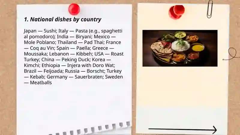 National meals 3