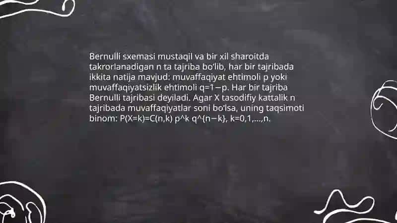 Bernulli va Puasson 3