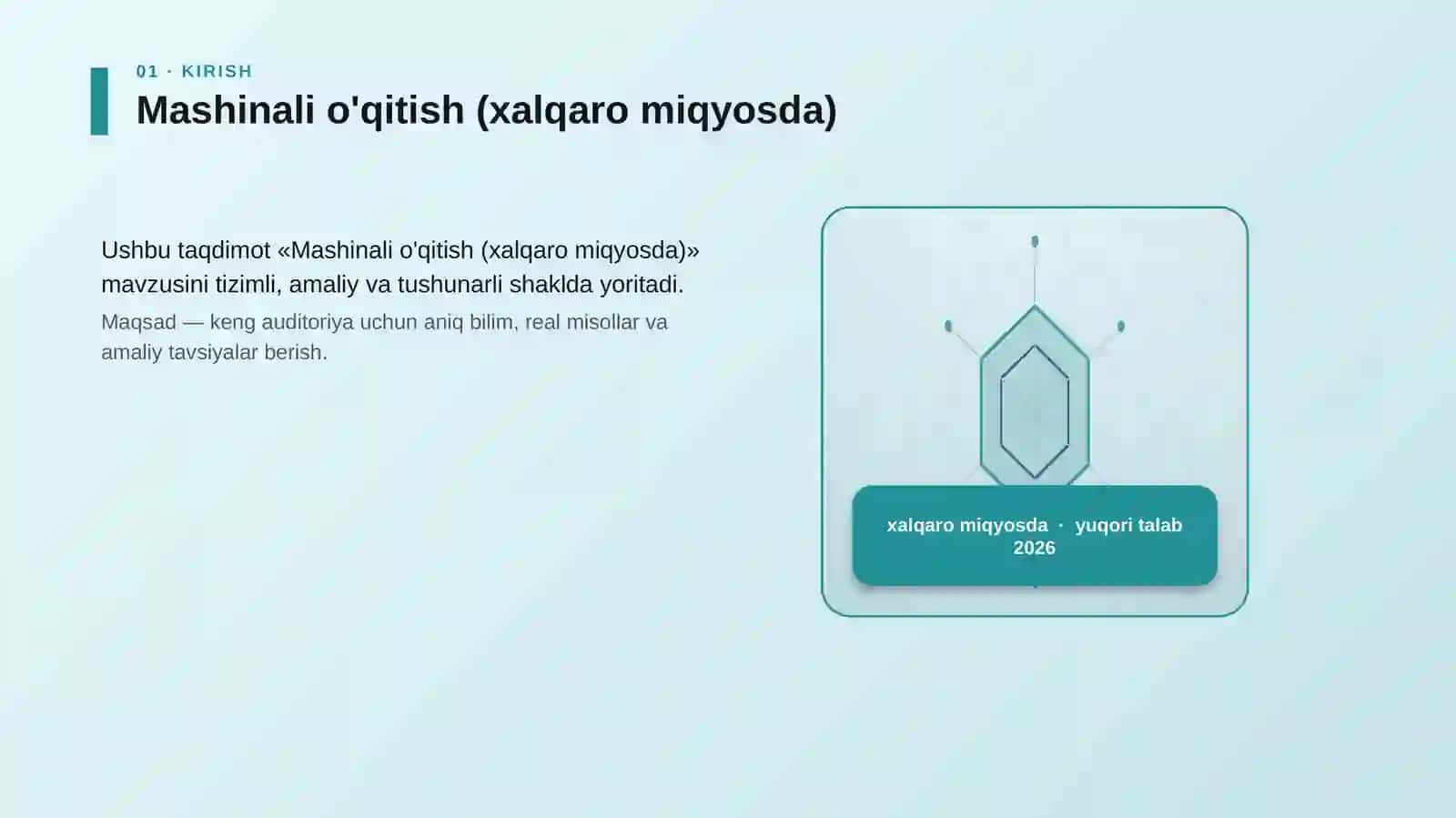 Mashinali o'qitish (xalqaro miqyosda) 3