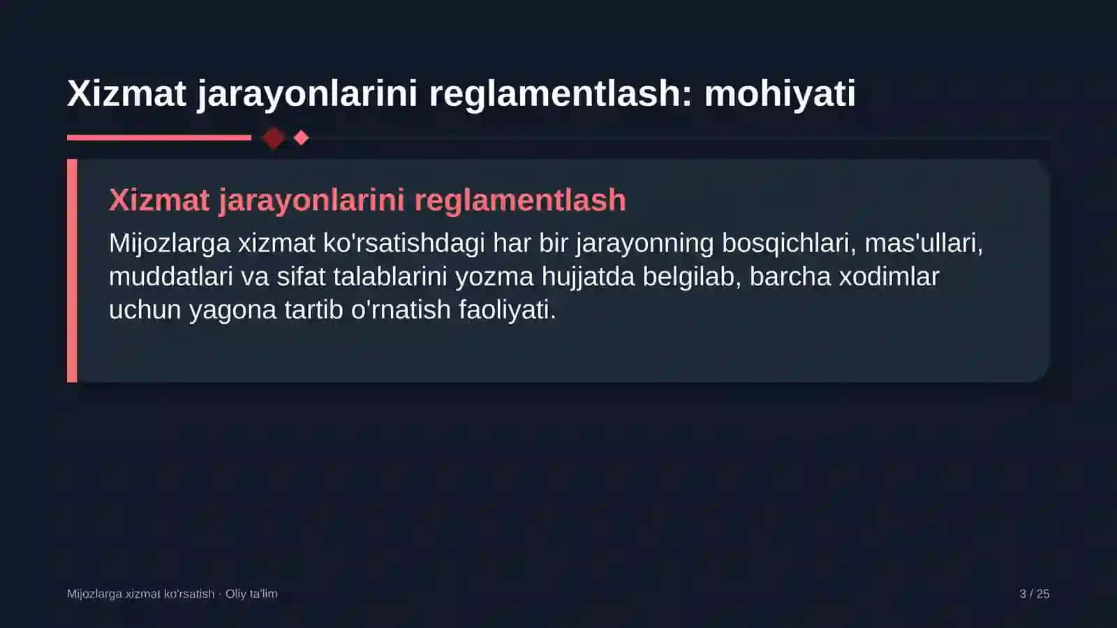 turistik axborot markazlarida xizmat ko'rsatish jarayonlarini reglamentlash 6717 3