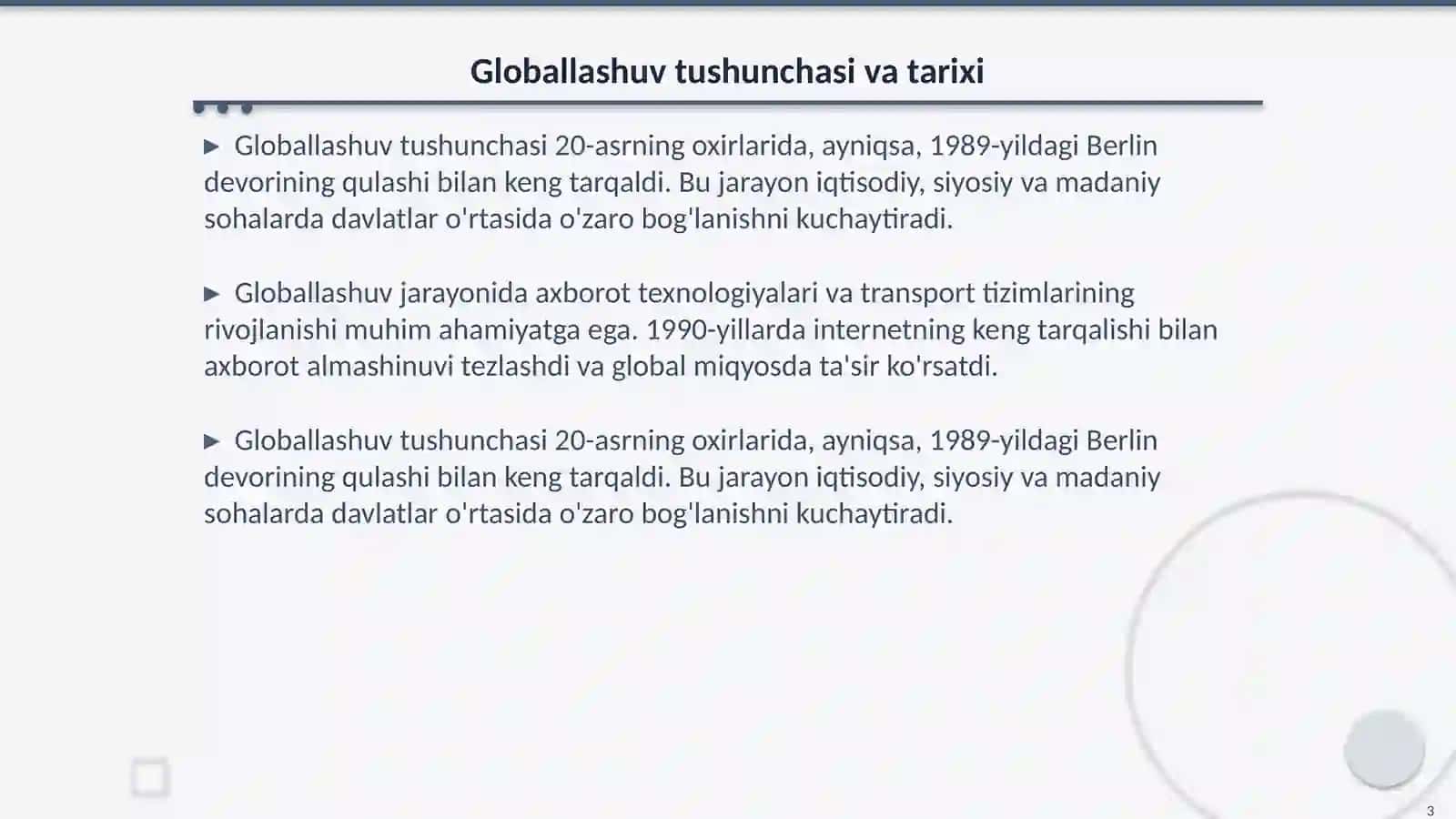 Globallashuv jarayonida ommaviy axborot vositalariga etibor 3