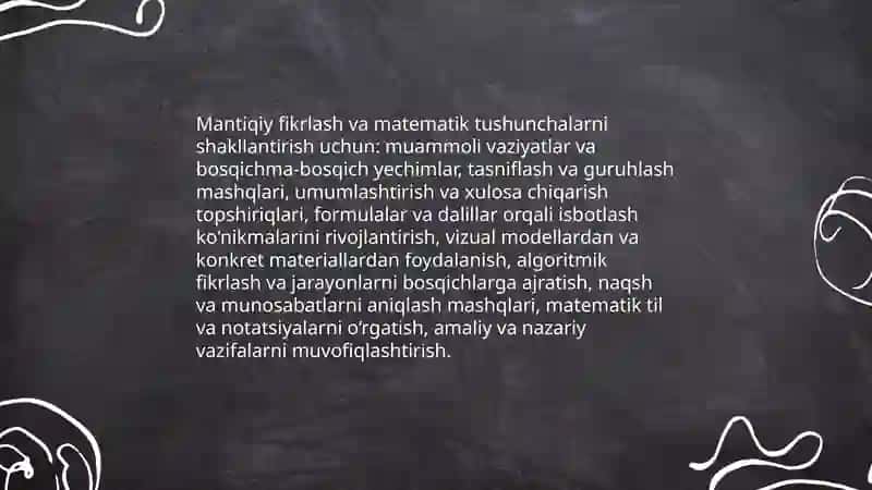 Matematik tushunchalarni òrganishga mantiqiy yondoshish 3