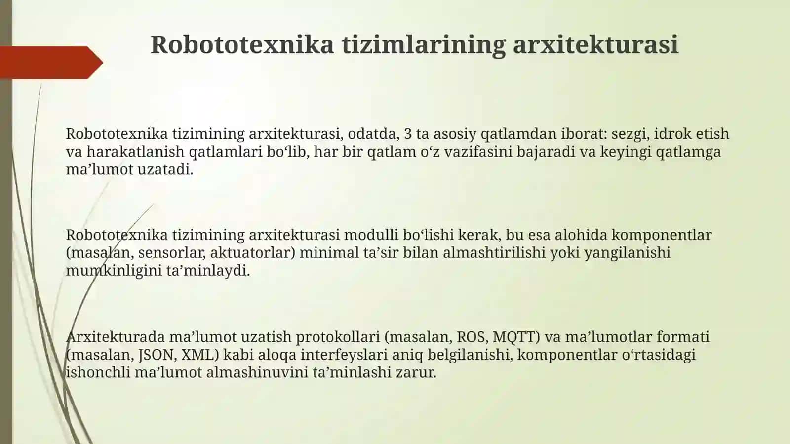 Robototexnik tizimlari loyhalash 3