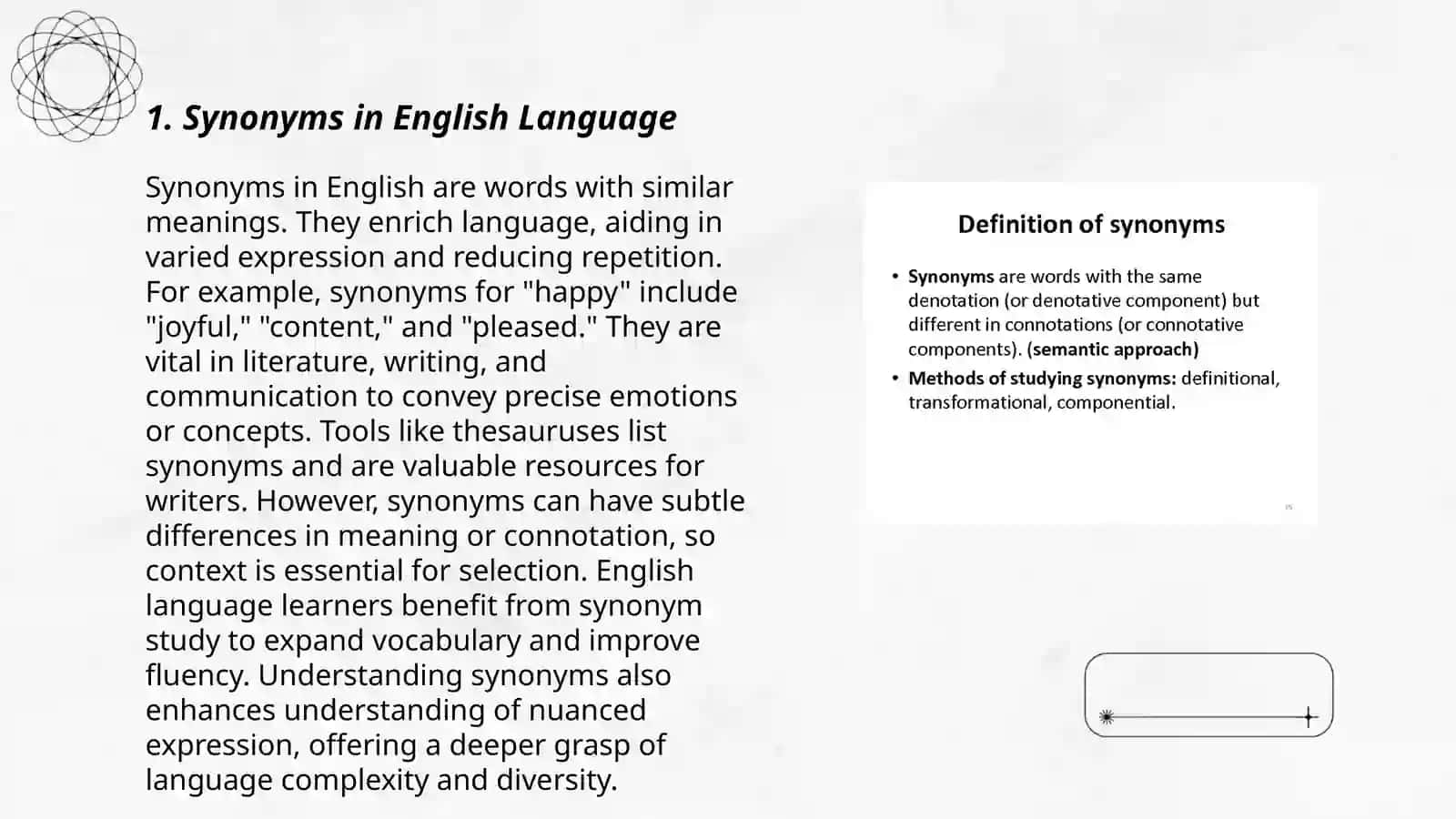 Synonyms, antonyms and homonyms 3