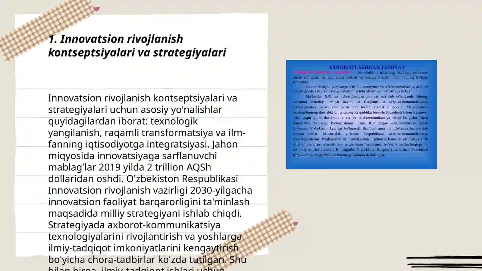 Iqtisodiyotni innovatsion rivojlanish yoliga o'tishdagi xavsizlik shartlari 3