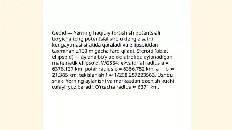 Yer shakli va harakati. Oy fazalari 3