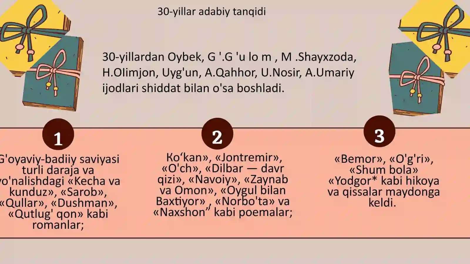 O'zbek adabiy tanqidi mafkuraviylashtirish va realizm uchun kurash jarayonida 3
