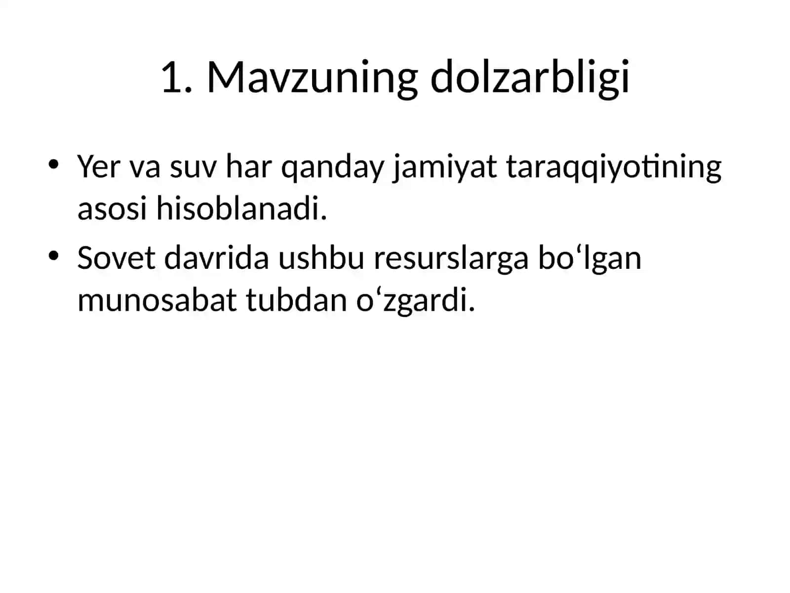 Sovet hokimiyati davrida yer va suvga bo‘lgan munosabat 3