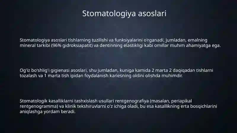 Stomatologiyaasoslari.Ergonomika.Stomatologikxonaningjihozlanishi 3