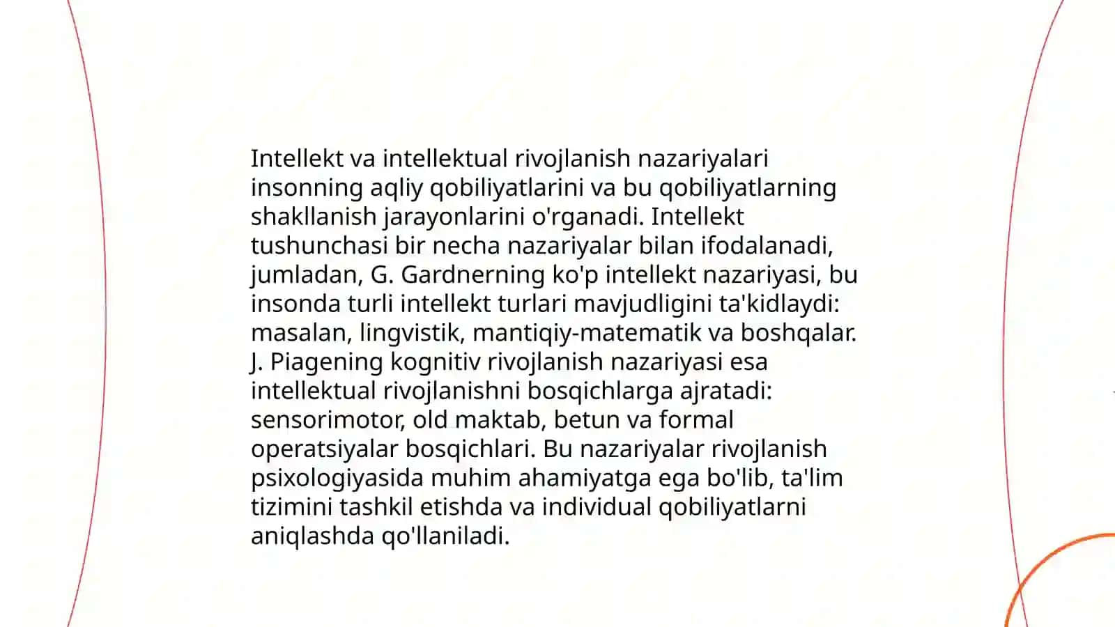 Intellekt va kreativlik nazariyalari 3