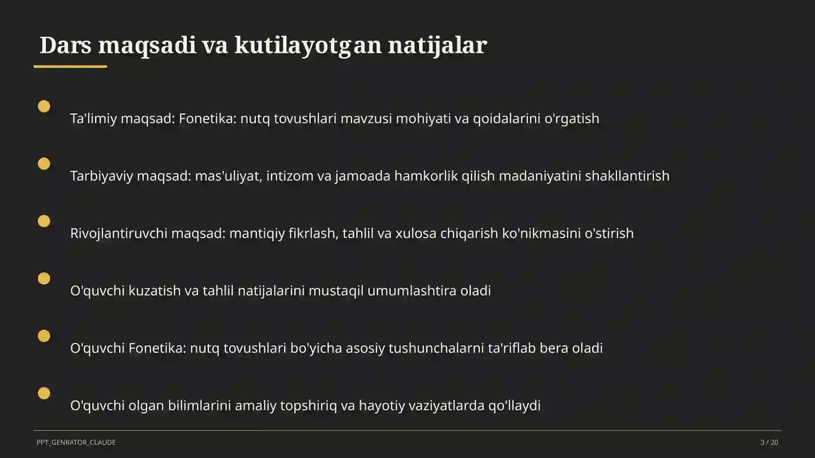 Fonetika: nutq tovushlari (5-sinf) 3