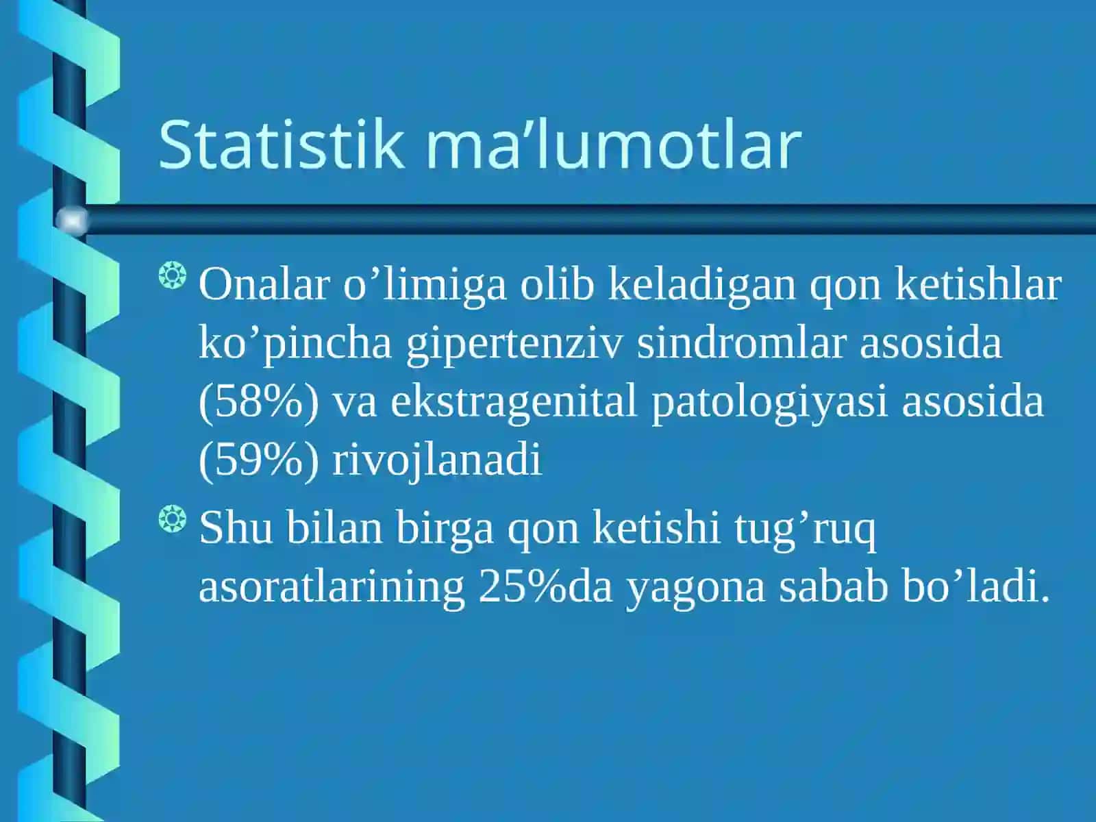 Akusherlikda gemorragik shok sindrom 3
