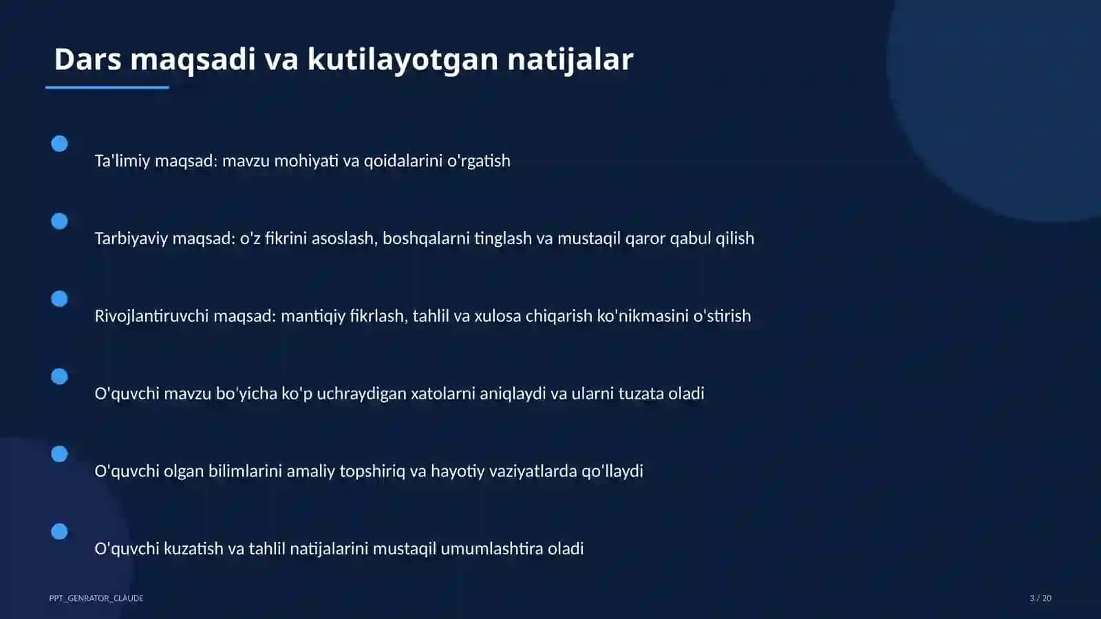 Rus tilida kelishiklar tizimi: umumlashtirish (6-sinf) 3