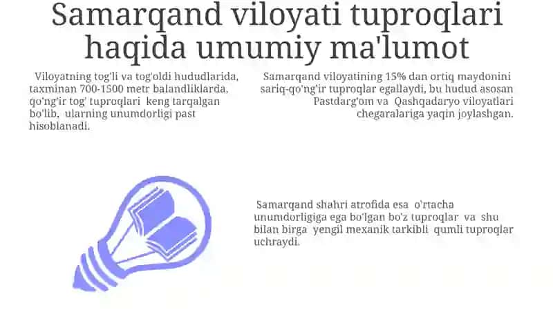 Samarqand viloyati tuproqlari haqida 3