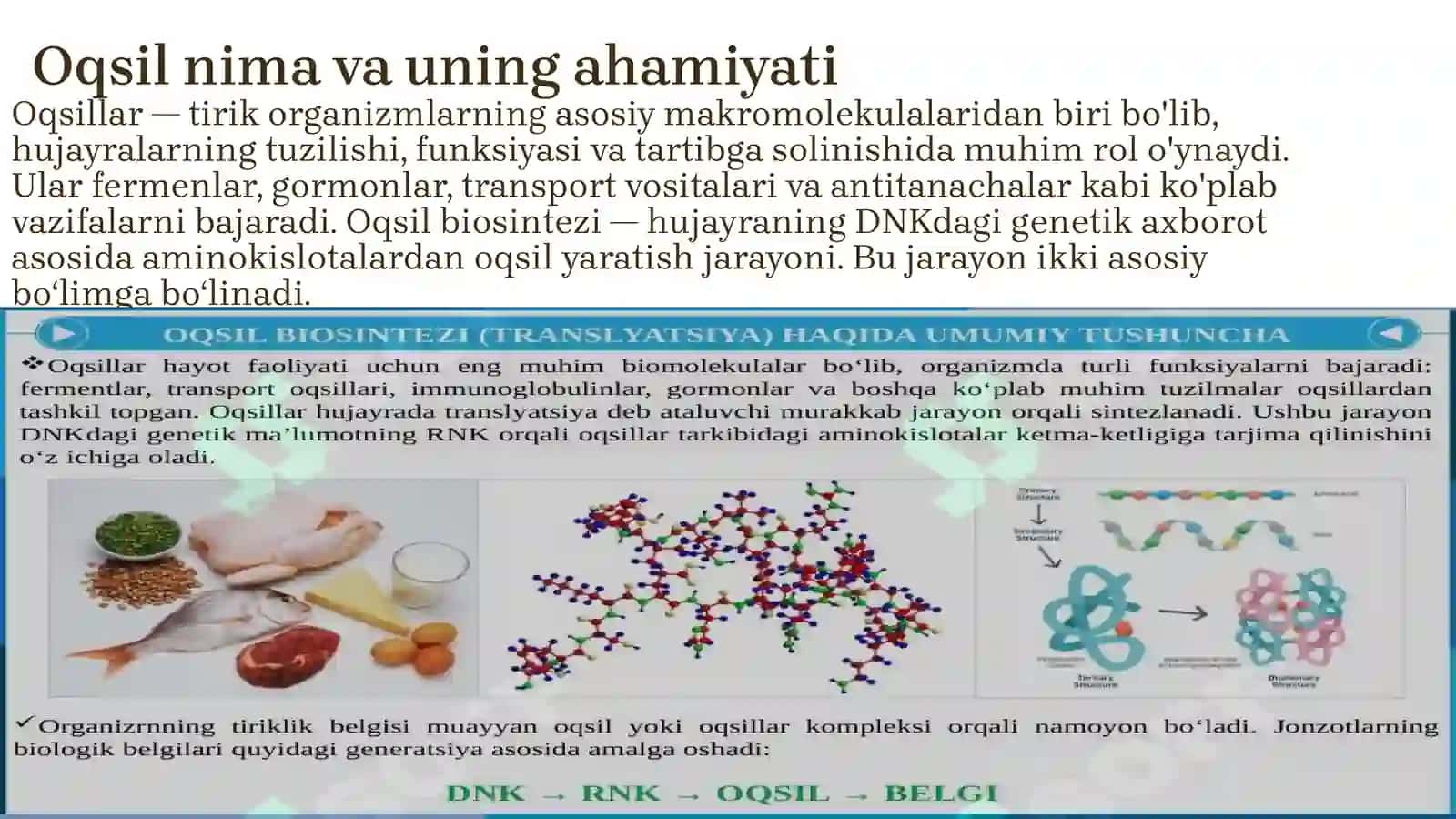 Post-translyatsiono‘zgarishlar vatayyoroqsilning funksiyasi 3