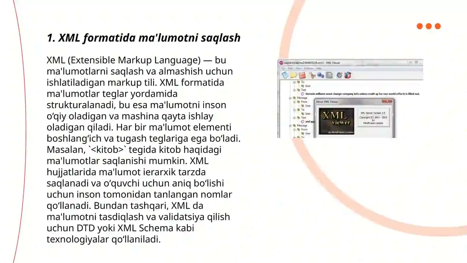 XML da ishlash 3