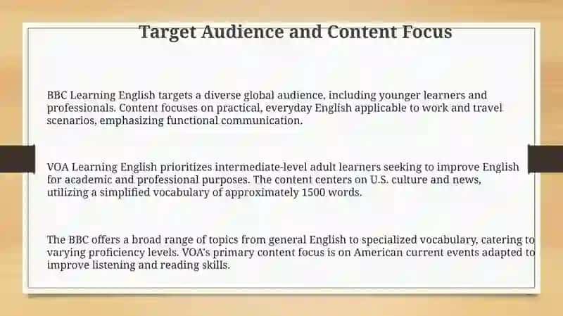 BBC Learning English vs VOA Learning English 3