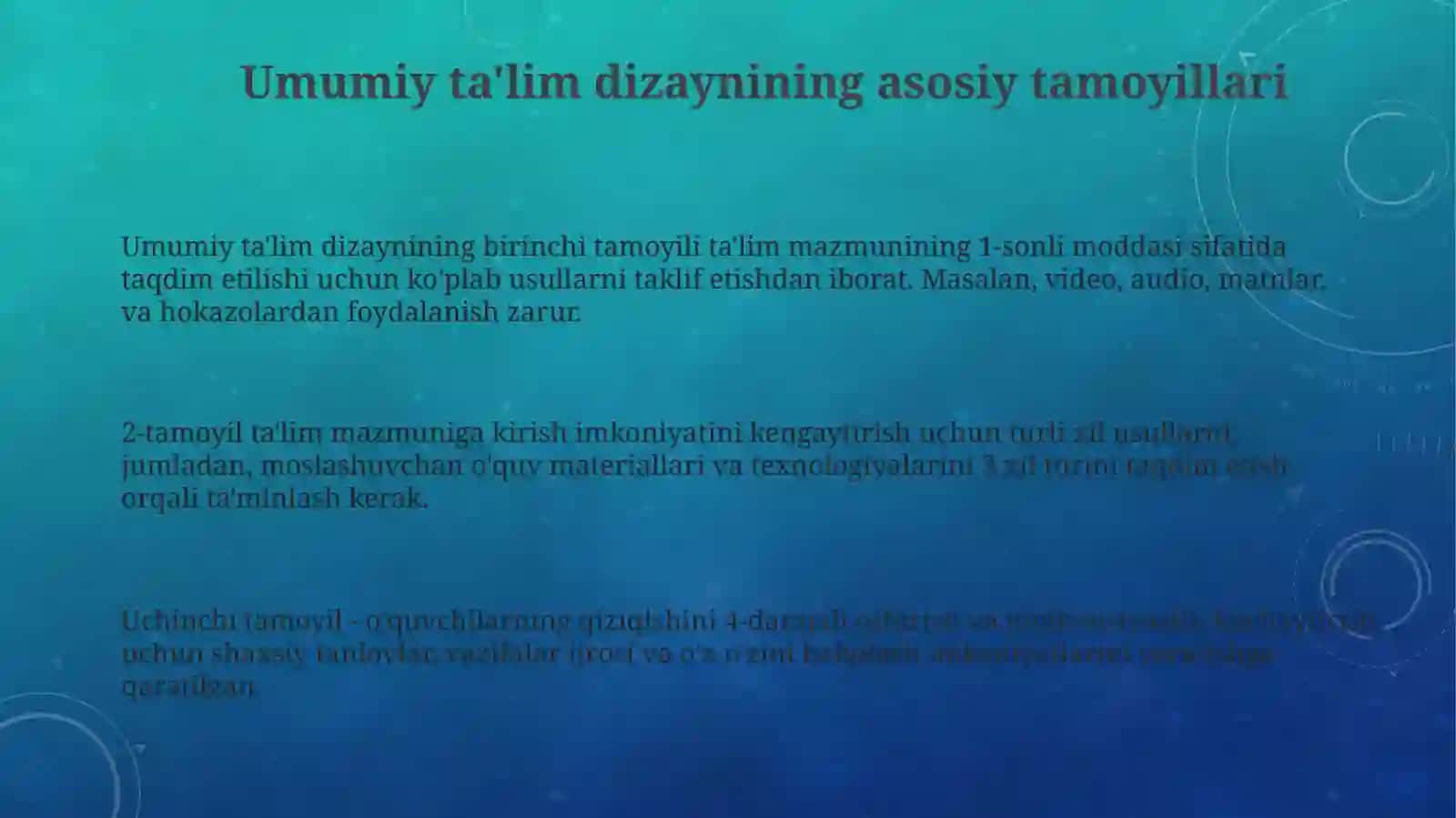 Universal ta'lim dizayni 3