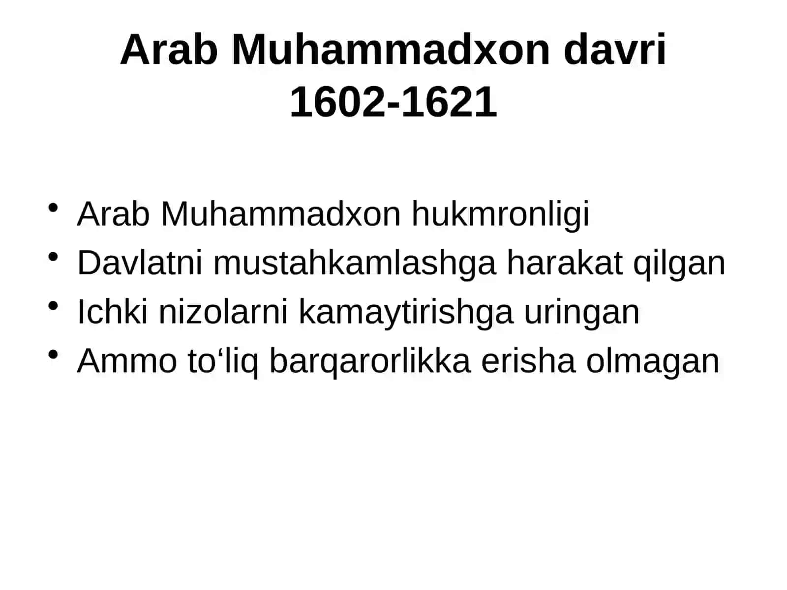 XVII asr boshlaridagi siyosiy holat 3